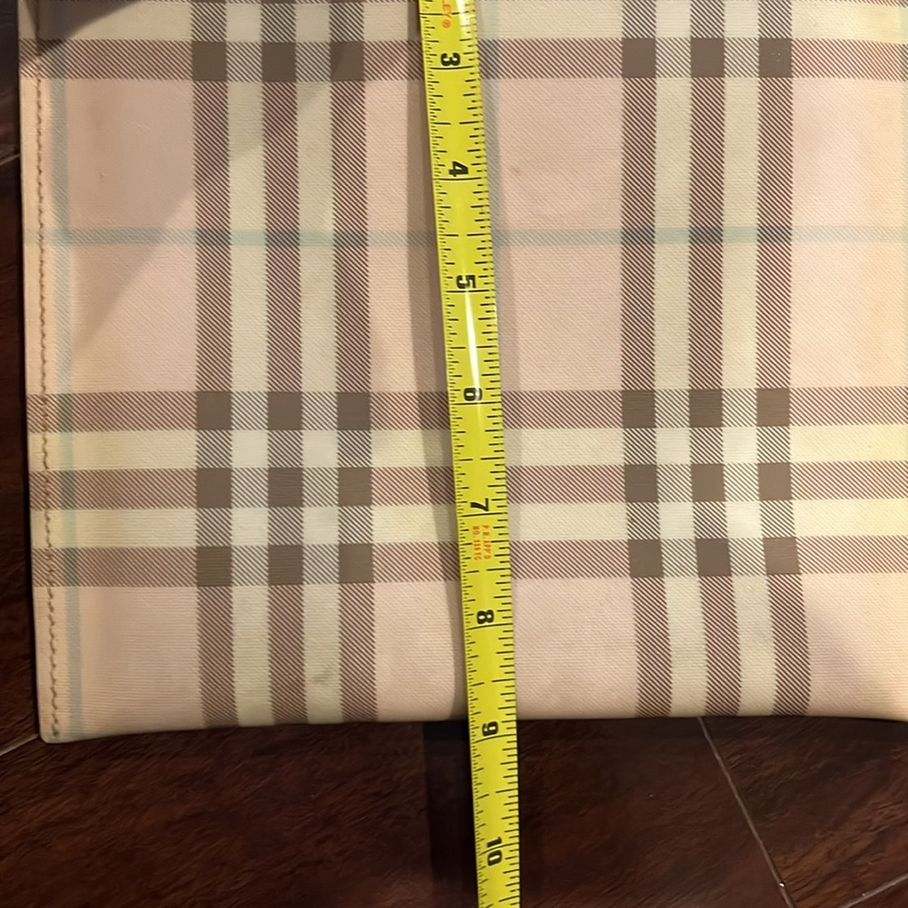 Authentic Burberry Pink Nova Check Coated Canvas Crossbody Bag Purse - Vintage - Picture 12 of 12